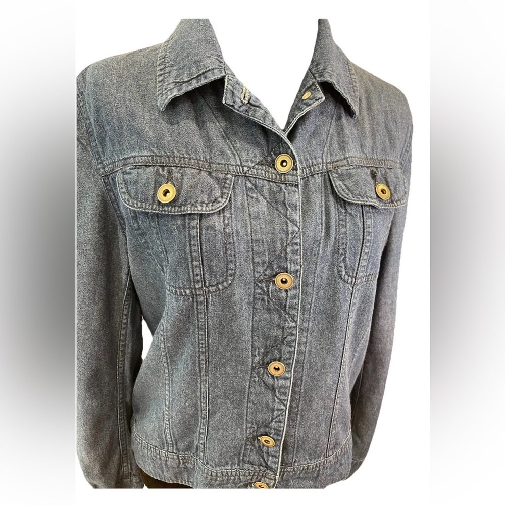 Hennes collection lightweight ladies size 10 blue denim jacket/Shirt/Shacket - Picture 2 of 12